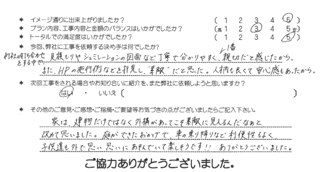 お客様の声 112